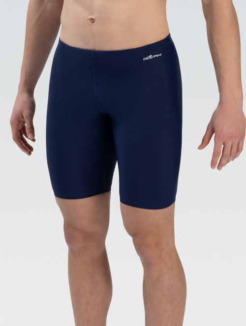dolfin Men's XtraSleek Spandex Solid Navy Team Jammer Style #8900L-490