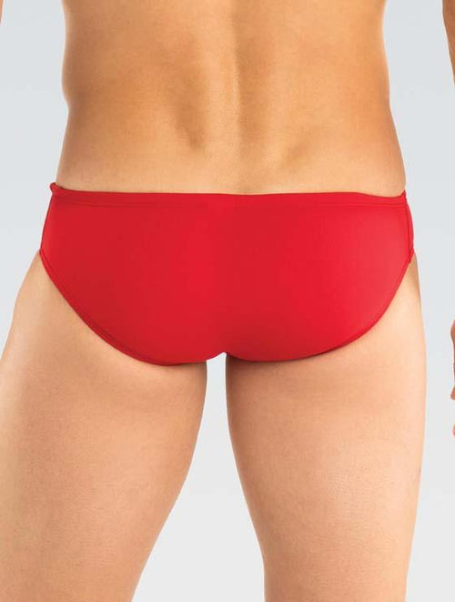 Dolfin Mens XtraSleek Spandex Solid Red Team Racer Style #7900L-250