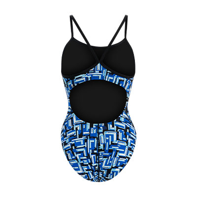 Dolfin Reliance Bionic Blue V-Back One Piece Style #0100BC-D45