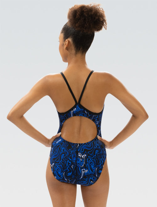 Dolfin Reliance Forcefield Blue V-Back One Piece Style #0100-C06