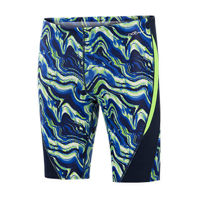 Dolfin Reliance Men's Blaze Blue And Green Color Block Jammer Style #5N00BZ-D43