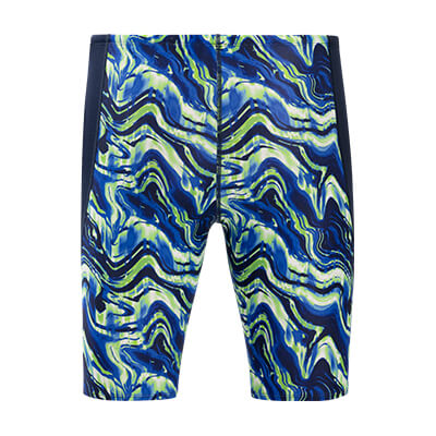 Dolfin Reliance Men's Blaze Blue And Green Color Block Jammer Style #5N00BZ-D43