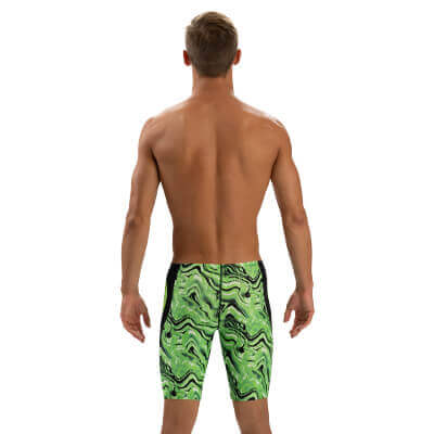 Dolfin Reliance Men's Blaze Green Color Block Jammer Style #5N00BZ-C81