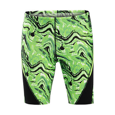 Dolfin Reliance Men's Blaze Green Color Block Jammer Style #5N00BZ-C81