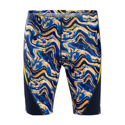 Dolfin Reliance Men's Blaze Navy And Gold Color Block Jammer Style #5N00BZ-C84