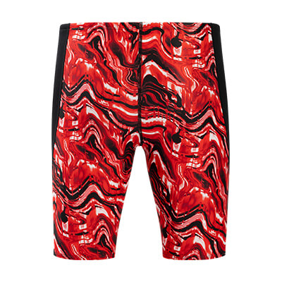 Dolfin Reliance Men's Blaze Red Color Block Jammer Style #5N00BZ-C80