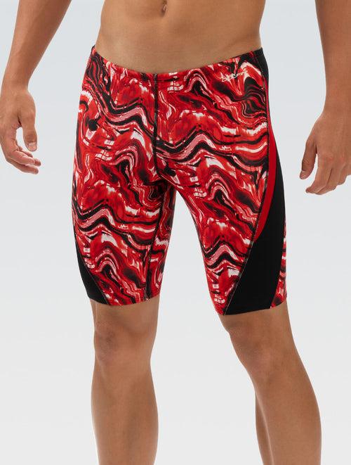 dolfin Reliance Men's Blaze Red Color Block Jammer Style #5N00BZ-C80 dolfin Reliance Men's Blaze Red Color Block Jammer Style #5N00BZ-C80