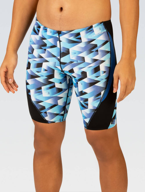 dolfin Reliance Men's Molten Blue Printed Jammer Swimsuit Style #5N00-B14