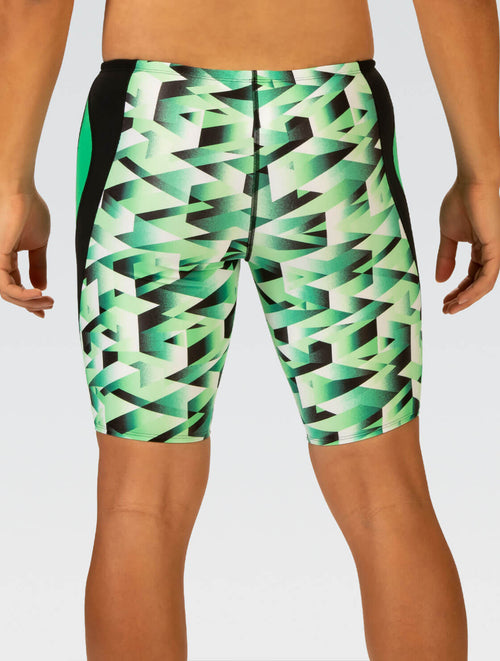 Dolfin Reliance Men's Molten Green Printed Jammer Swimsuit Style #5N00-B16