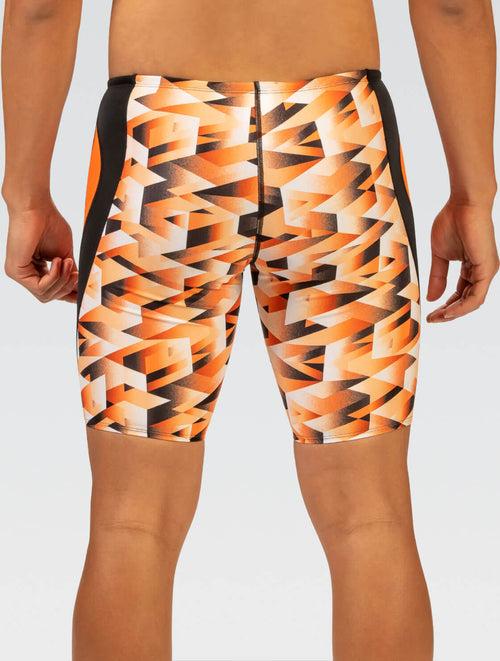 Dolfin Reliance Men's Molten Orange Printed Jammer Swimsuit Style #5N00-B18