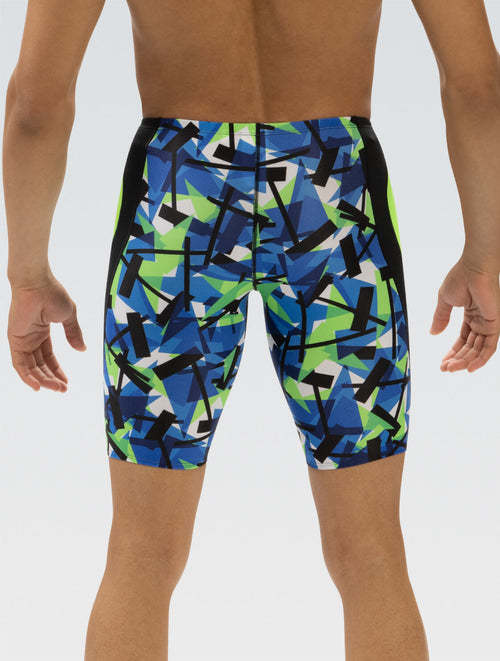 Dolfin Reliance Men's Razor Blue And Green Color Block Jammer Style #5N00-C58