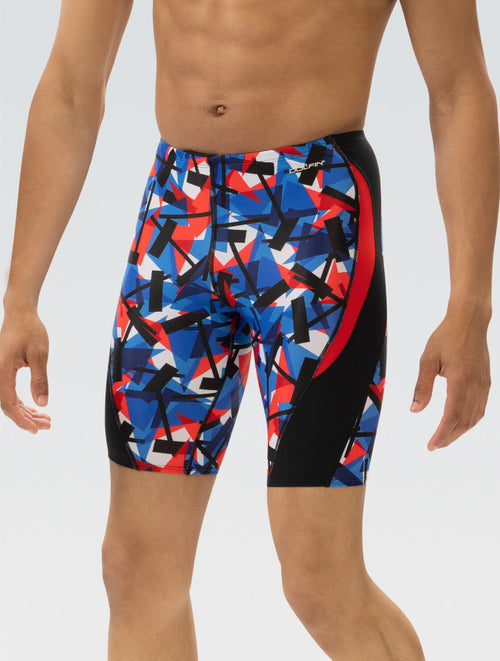 dolfin Reliance Men's Razor Red White and Blue Color Block Jammer Style #5N00-C56