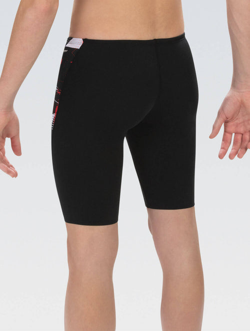 Dolfin Reliance Men's Renegade Red Spliced Jammer Swimsuit Style #7000-879