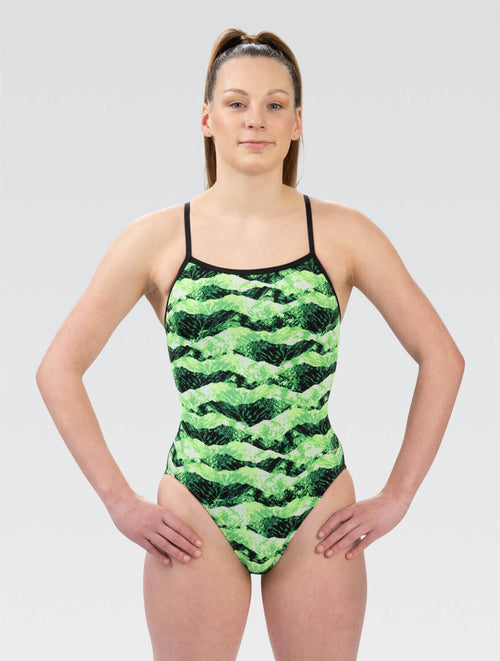 dolfin Reliance Summit Green V-Back One Piece Style #0100SM-C95