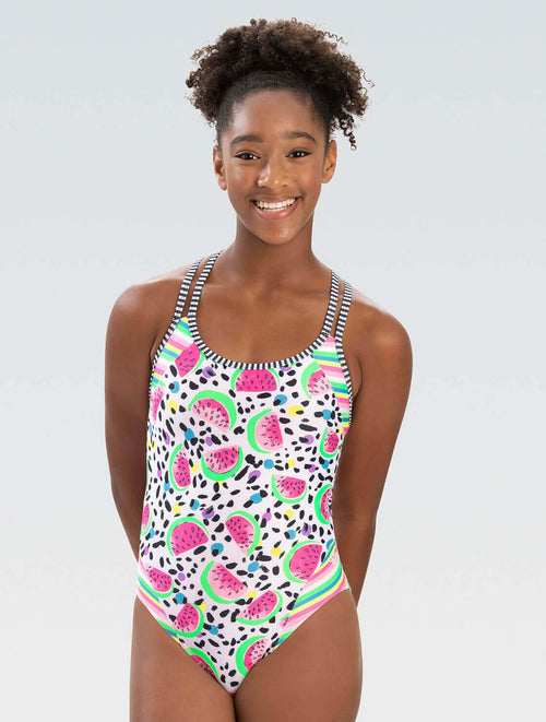 dolfin Uglies Women's Tutti-Frutti Double Strap Open Keyhole Back One Piece Swimsuit Style #8810-A73