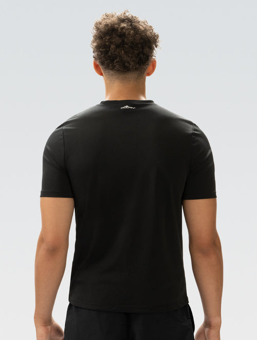 Dolfin Unisex Crew Neck Short Sleeve Rash Guard: Black Style #U400SLD-790