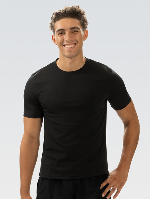 dolfin Unisex Crew Neck Short Sleeve Rash Guard: Black Style #U400SLD-790