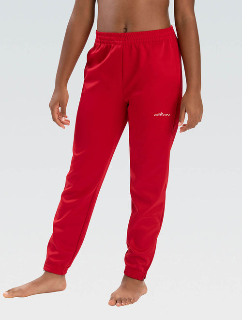 dolfin Unisex Red Slim Fit Red Warm-Up Pant Style #WUP01D-152