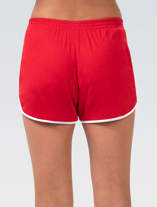 Dolfin Women's Red Retro Knit Shorts Style #PSH02-152