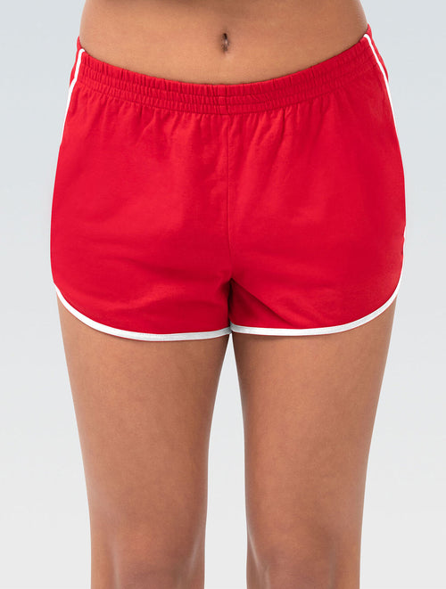 dolfin Women's Red Retro Knit Shorts Style #PSH02-152