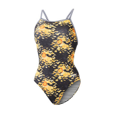 Dolfin Women's Uglies Bat Dance V-Back One Piece Swimsuit Style #0510BD-D14