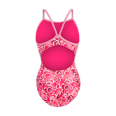 Dolfin Women's Uglies Cascade V-Back One Piece Swimsuit Style #0510CC-D26