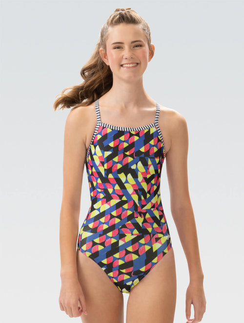 dolfin Women's Uglies Gamescape V-Back One Piece Swimsuit Style #0510-C40
