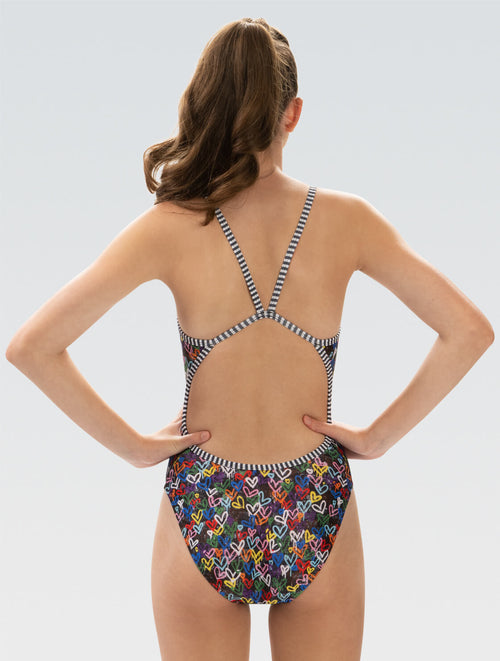 Dolfin Women's Uglies Love Wins String Back One Piece Style #0310-C43