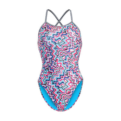 Dolfin Women's Uglies Ripple Diver Back One Piece Swimsuit Style #7H10RP-D09