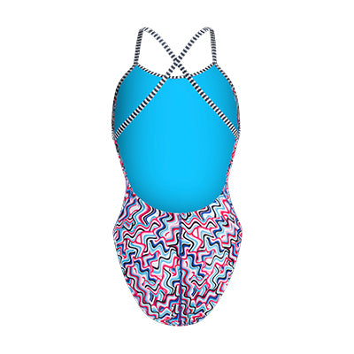 Dolfin Women's Uglies Ripple Diver Back One Piece Swimsuit Style #7H10RP-D09