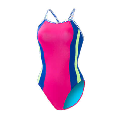 Dolfin Women's Uglies Solid Colorblock V-Back One Piece Swimsuit Style #7G10SLD-230