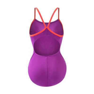 Dolfin Women's Uglies Solid Purple V-Back One Piece Swimsuit Style #0510SLD-290