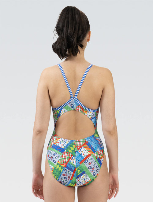 dolfin Women’s Uglies V-Back One Piece Swimsuit: Snow Day Style #0510-C21