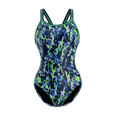 Dolfin XtraSleek Breaker Blue And Green DBX Back One Piece Style #0231BR-D50