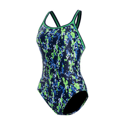 Dolfin XtraSleek Breaker Blue And Green DBX Back One Piece Style #0231BR-D50