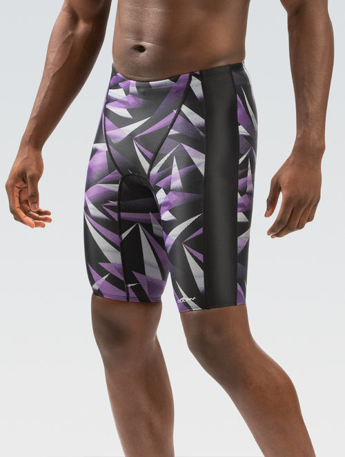 dolfin XtraSleek Men's Galactic Purple Spliced Jammer Swimsuit Style #7031-A34