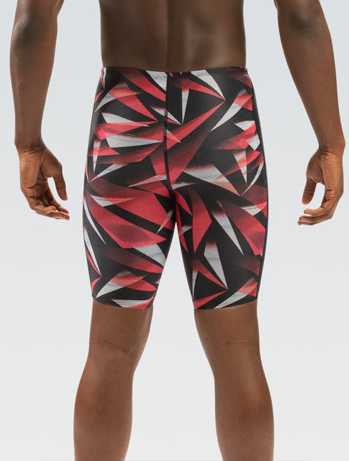 Dolfin XtraSleek Men's Galactic Red Spliced Jammer Swimsuit Style #7031-A35