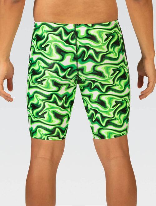 Dolfin XtraSleek Men's Surge Green Spliced Jammer Swimsuit Style #7031-B10