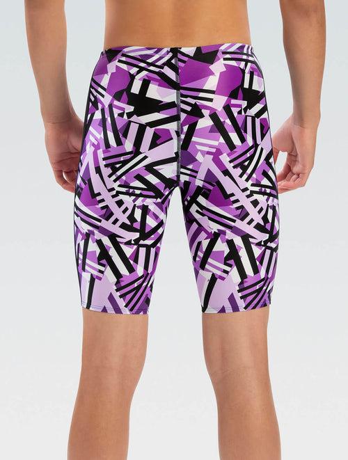 Dolfin XtraSleek Men's Tectonic Purple Spliced Jammer Swimsuit Style #7031-A42