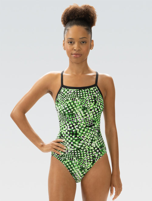 dolfin XtraSleek Propel Green V-Back One Piece Style #0531-C01