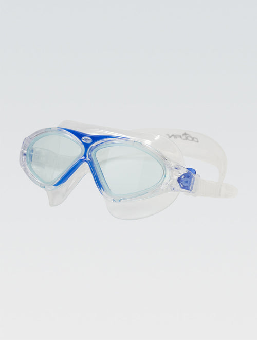 dolfin Youth Flipper Blue and Clear Mask Style #811SA-BCL