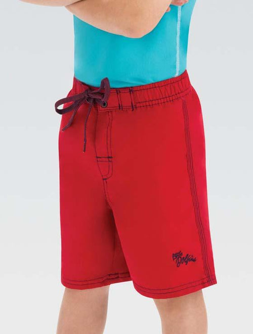 Dolfin Youth Little Dolfin Red Swim Trunks Style #LD225-250