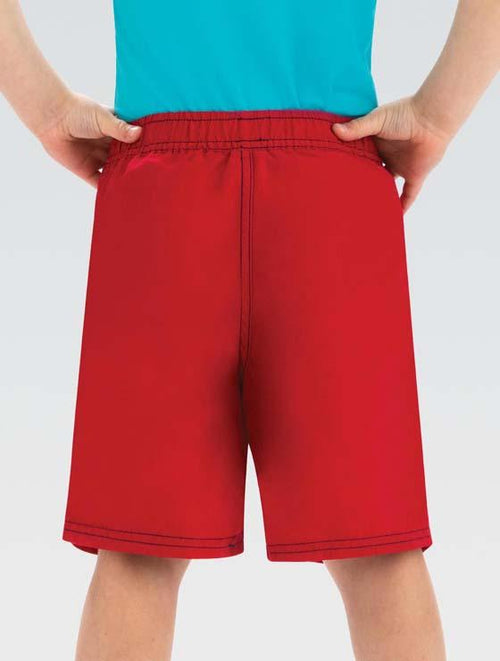 Dolfin Youth Little Dolfin Red Swim Trunks Style #LD225-250