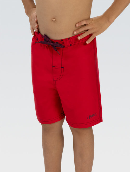 dolfin Youth Little Dolfin Red Swim Trunks Style #LD225-250