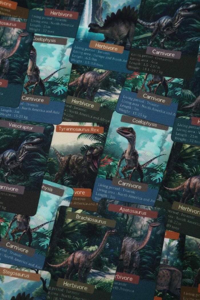 Dolly & Dotty Amanda Green Dinosaur Flash Card Swing Dress