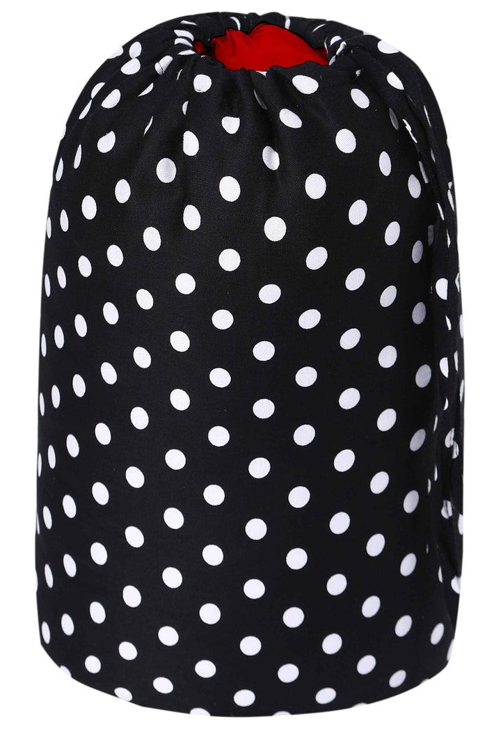 dolly & dotty Black White Polka Dot Petticoat Bag For 1 Petticoat
