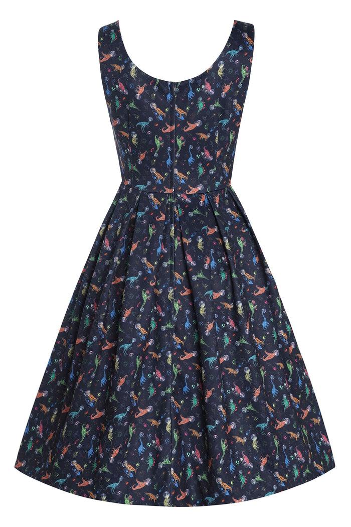 Dolly & Dotty Amanda Dinosaur In Space Flared Dress