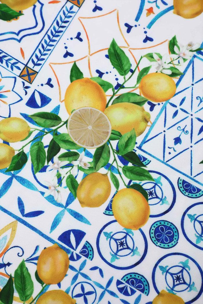 Dolly & Dotty Amanda Mediterranean Lemon Swing Dress