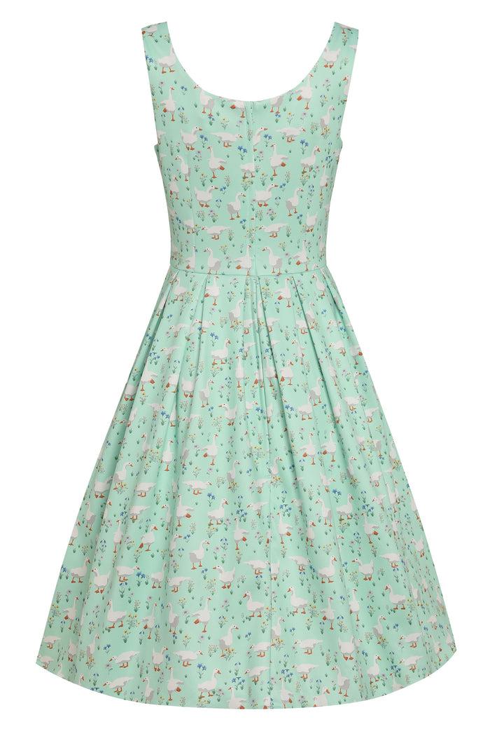 Dolly & Dotty Amanda Mint Green Duck Swing Dress
