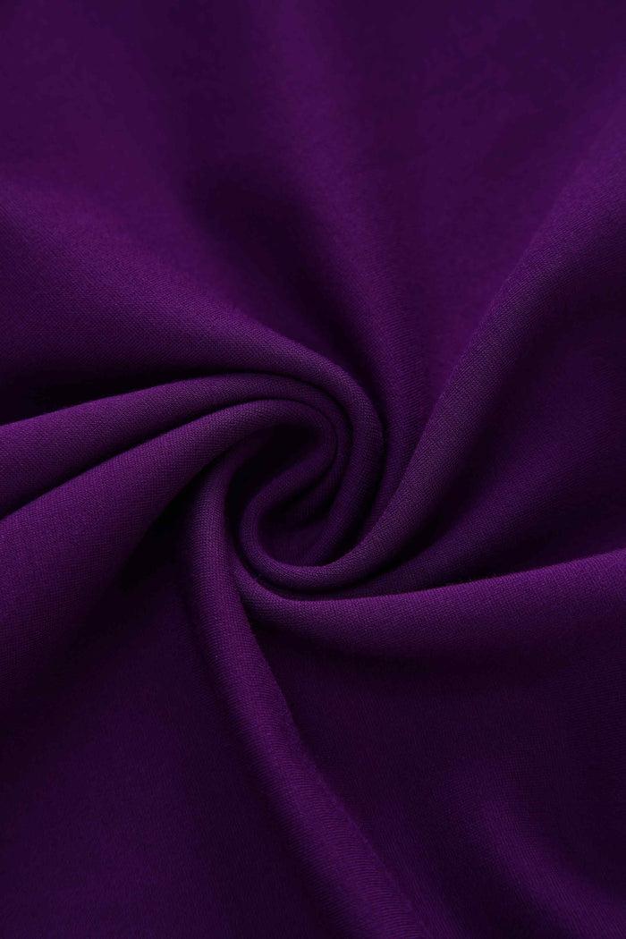 Dolly & Dotty Beverly Purple Off Shoulder Dress